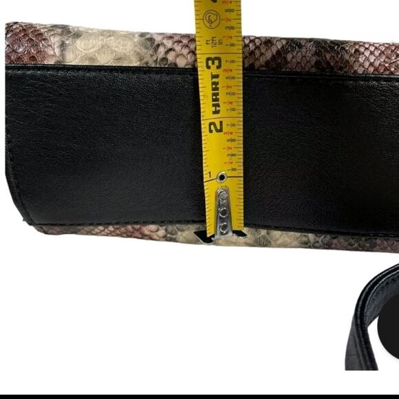 Jessica Simpson Faux Leather Snakeskin Design Handbag wRemoveable Shoulder Strap - Picture 12 of 12